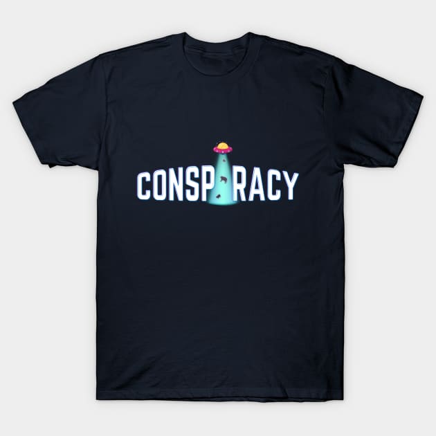 Conspiracy Abduction T-Shirt by fwerkyart